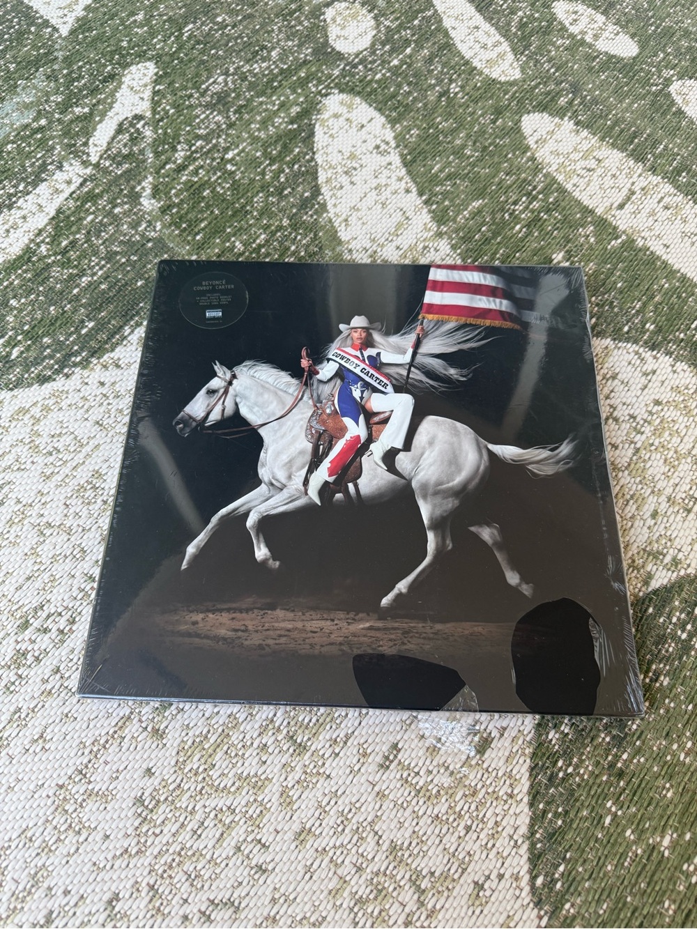 Beyoncé Cowgirl on White Horse Vinyl Record